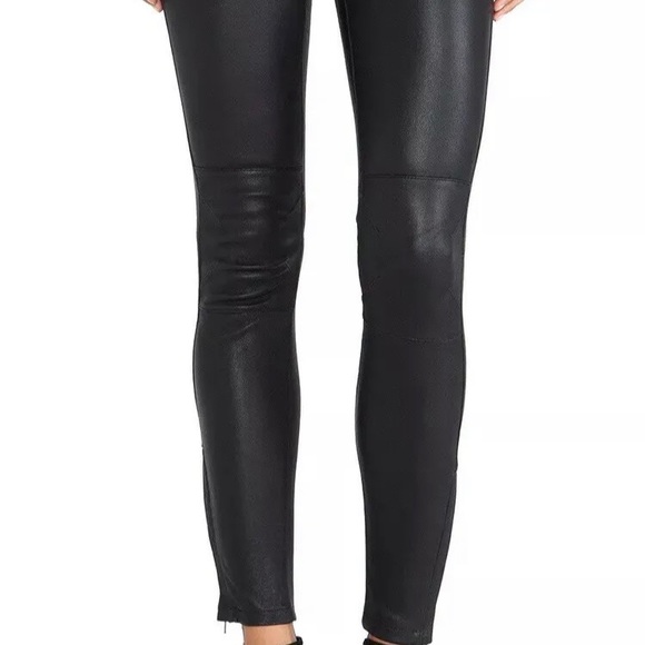 Current Elliot Leather Biker Pant - Picture 2 of 16